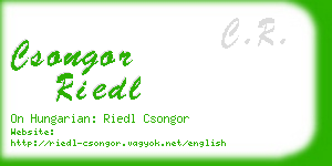 csongor riedl business card